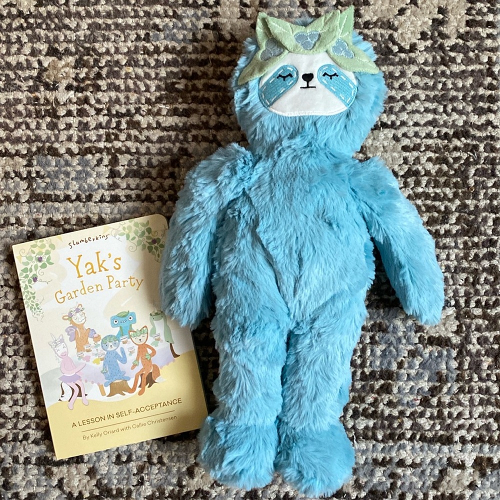 Slumberkins Sloth + Yaks Garden Party Book
